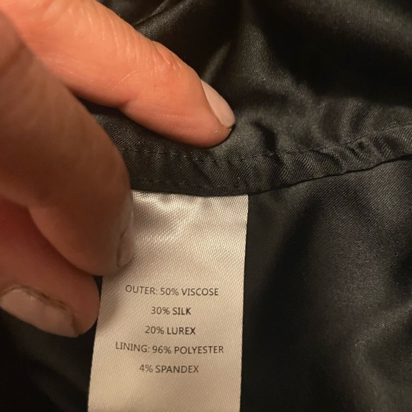 Saloni Saki wrap up effect metallic devoré-velvet midi dress - Picture 7 of 8